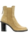 Jw Anderson Scare Crow Suede Ankle Boots In Neutrals
