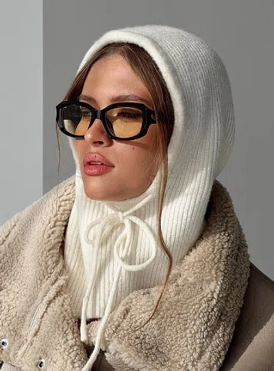 Princess Polly Genson Knit Hood In White