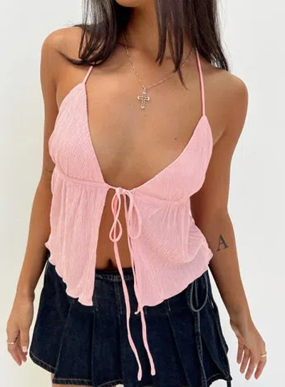 Princess Polly Lower Impact Chantria Top In Pink