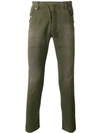 Diesel Straight Trousers In Green