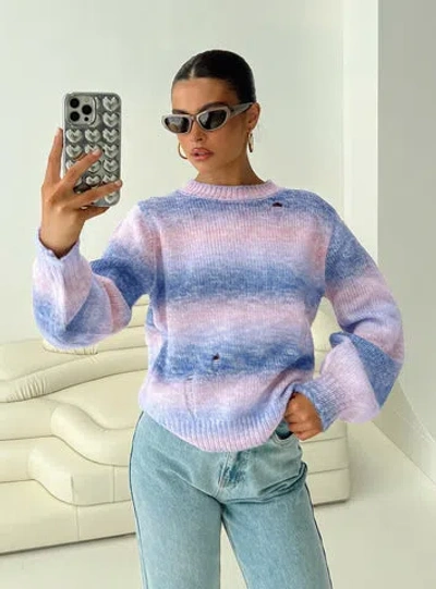 Princess Polly Marge Ombre Stripe Sweater In Multi