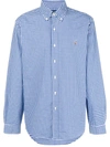 Polo Ralph Lauren Check-print Long-sleeved Shirt In Blue
