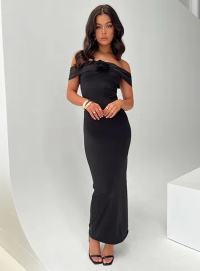 Princess Polly Lower Impact Laurence Strapless Maxi Dress In Black