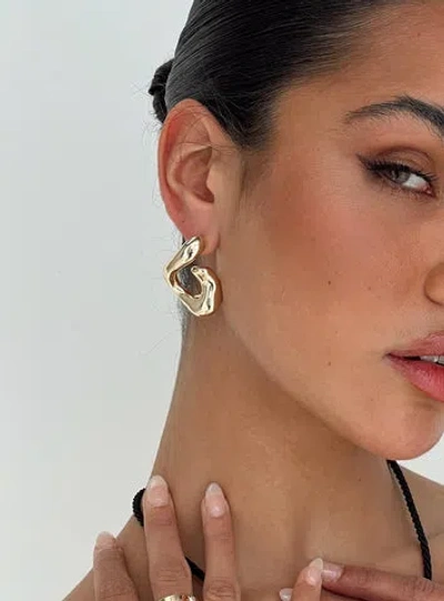 Princess Polly Lower Impact Unforgettable Earrings In Gold