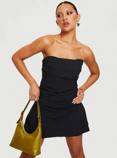 Princess Polly Bradwell Strapless Mini Dress In Black