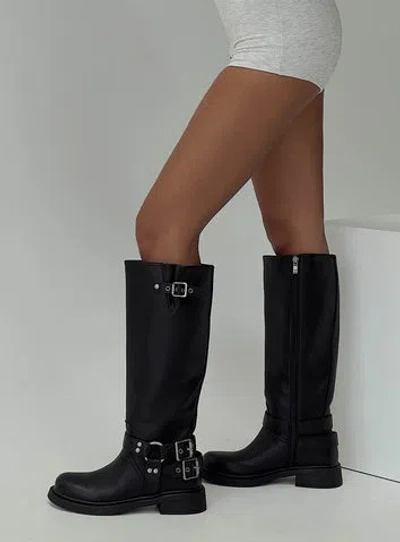 Princess Polly Billini Kaylen Riding Boots In Black