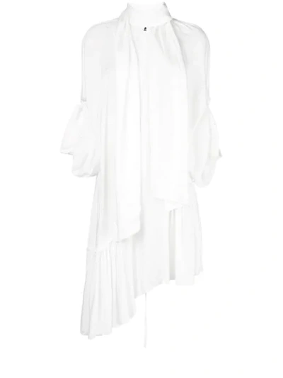 Ann Demeulemeester Asymmetric Dress In White