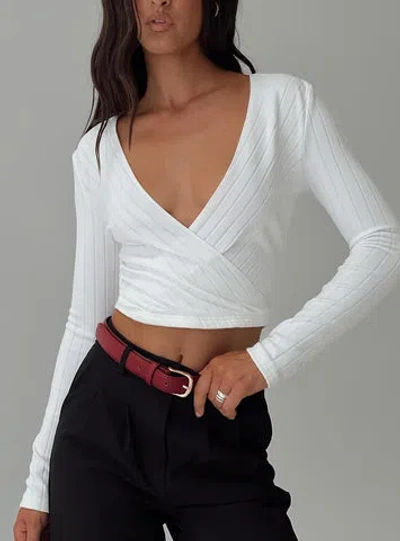 Princess Polly Cushien Long Sleeve Top In White