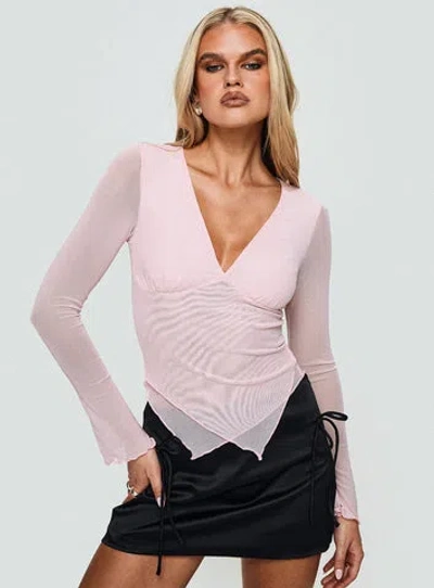 Princess Polly Lower Impact Potential Long Sleeve Top In Pink