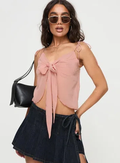 Princess Polly Rica Bow Top In Pink