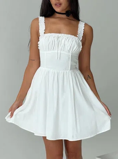 Princess Polly Lower Impact Keltie Mini Dress In White
