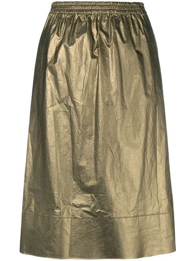 Ports 1961 Metallic Flared Skirt