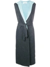 Lamberto Losani Sleeveless Hooded Coat - Grey