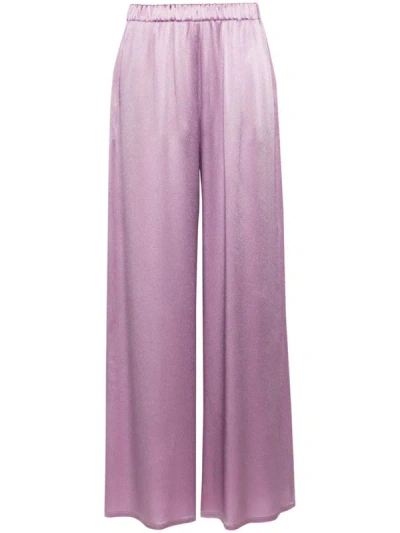 Antonelli Mid-rise Trousers In Purple