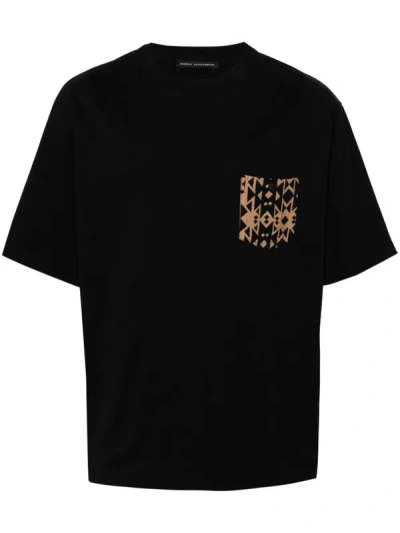 Daniele Alessandrini Pocket Detail T-shirt In Black