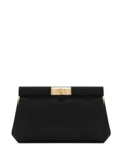 Dolce & Gabbana Logo Plaque Bag In Black