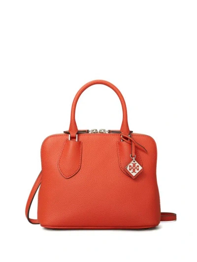 Tory Burch Mini 'pebbled Swing' Bag In Red