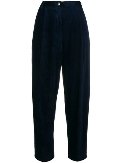 Barena Venezia Barena High Waisted Corduroy Trousers - Blue