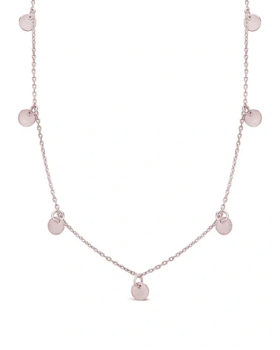Sterling Forever Multi Charm Disk Necklace[silver]