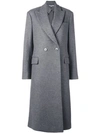 Stella Mccartney Double Button Coat In Grey