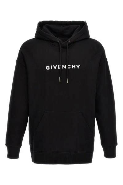 Givenchy Women Flocked Logo Hoodie In Multicolor