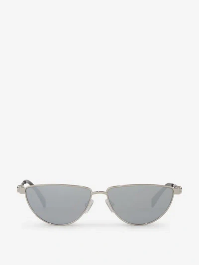 Alexander Mcqueen Metallic Sunglasses In Cat Eyes Style