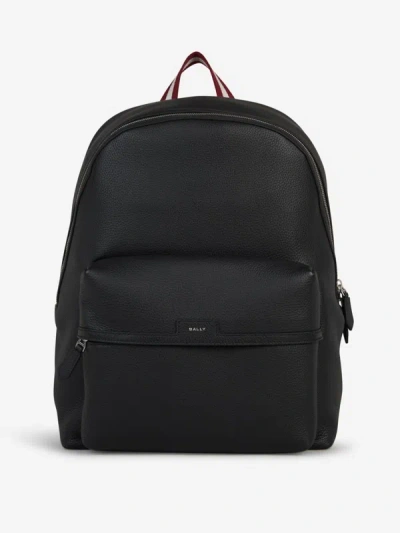 Bally Smooth Leather Backpack In Negre