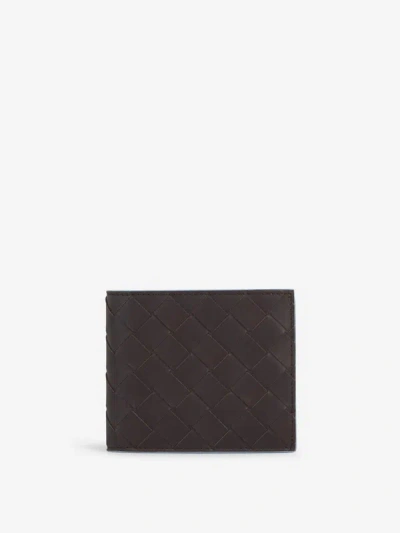 Bottega Veneta Intrecciato Leather Wallet In Brown