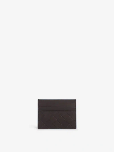 Bottega Veneta Intrecciato Leather Wallet In Marró Fosc