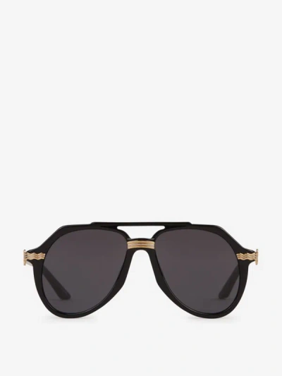 Casablanca Aviator Sunglasses In Black