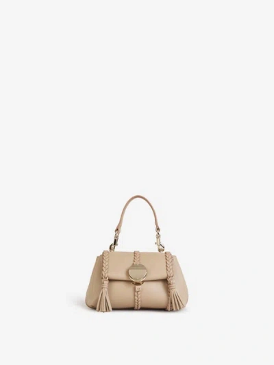 Chloé Penelope Mini Hand Bag In Camel