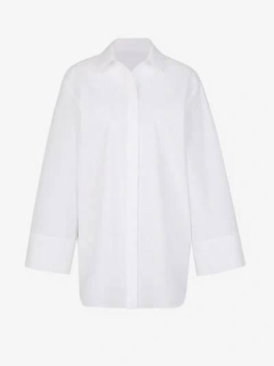 Dorothee Schumacher Embroidered Poplin Shirt In Blanc