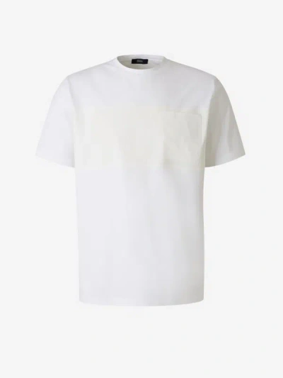 Herno Pocket Technical T-shirt In Blanc
