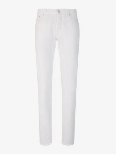 Jacob Cohen Slim Fit Bard Jeans In Blanc