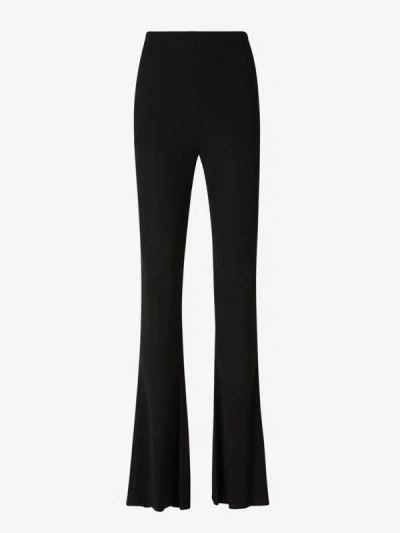 Magda Butrym Knitted Flared Pants In Black