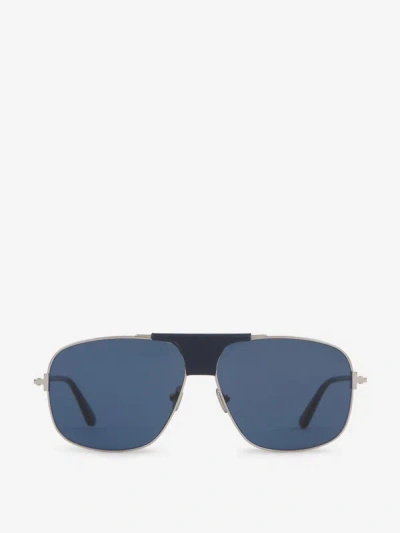 Tom Ford Tex Aviator Sunglasses In Logo Printed On The Lens And Inside The Temples