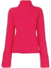 Lamberto Losani Ribbed Knit Sweater - Pink In Pink & Purple