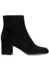 Gianvito Rossi Block Heel Boots In Black