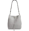 Rebecca Minkoff Small Darren Deerskin Leather Feed Bag - Grey