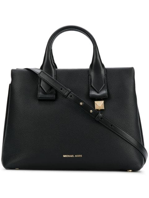 michael kors rollins sm satchel bag black