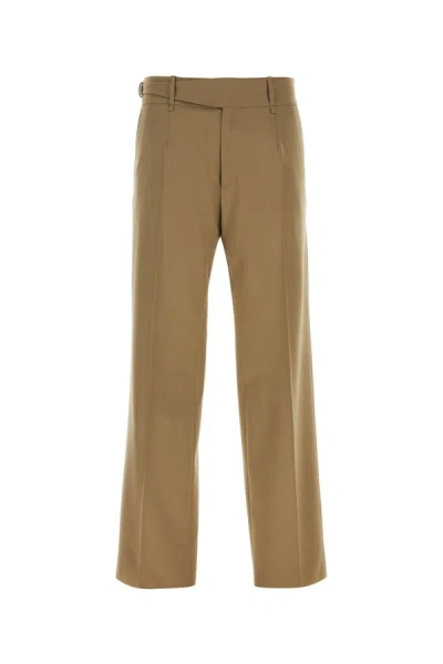 Dolce & Gabbana Cappuccino Stretch Wool Pant In Brown