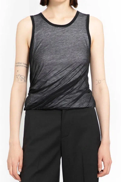 Helmut Lang Tank Tops In Black