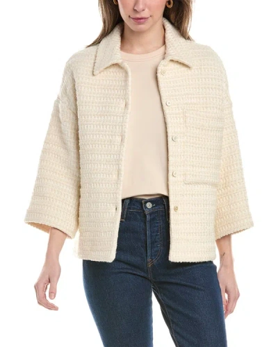 Piazza Sempione Wool-blend Jacket In White