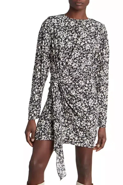 Isabel Marant Dulce Dress In Black/white In Multi
