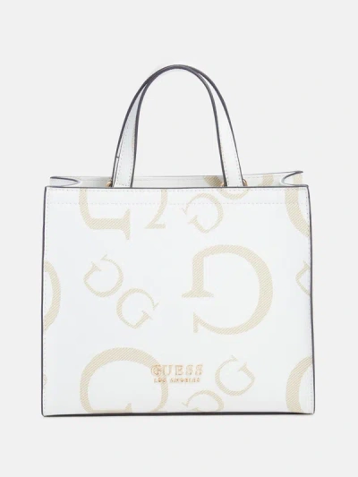 Guess Factory Lindey Mini Tote In White
