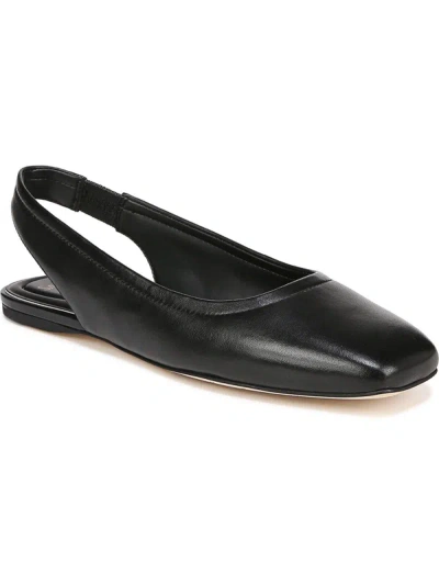 Sarto Franco Sarto Flexa Antona Womens Leather Slip-on Ballet Flats In Black