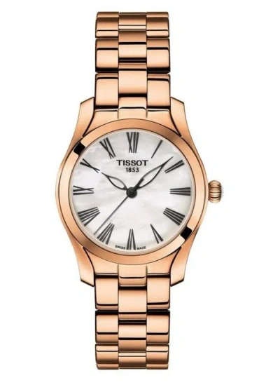 Tissot Women's T-wave 30mm Quartz Watch T1122103311300 In Gold