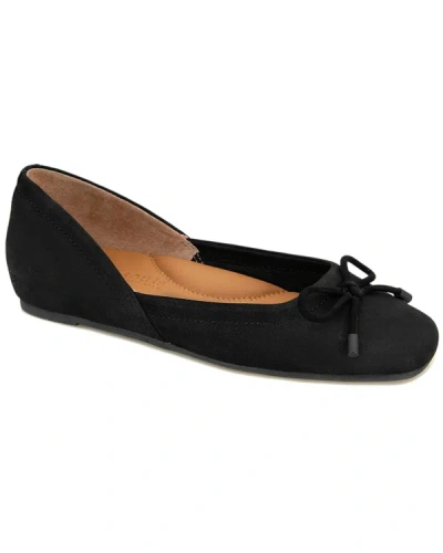 Gentle Souls By Kenneth Cole Sailor Leather Flat In Black