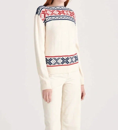 Jumper1234 Greek Cashmere Guernsey Sweater In Cream In Beige