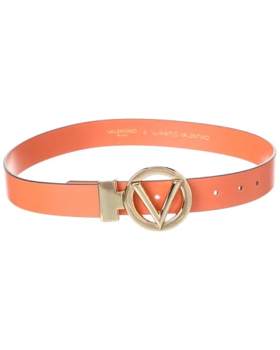 Valentino By Mario Valentino Adela Leather Belt In Pink